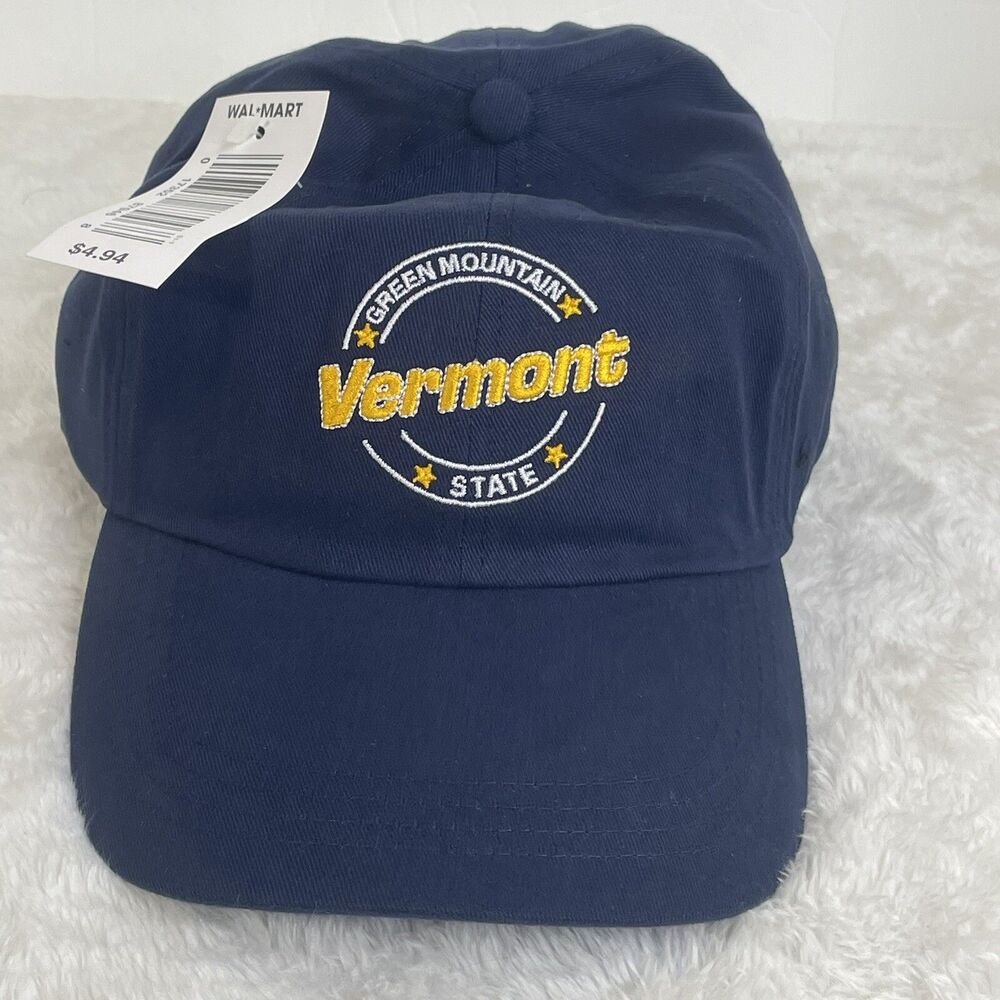 Vermont Green Mountain State OSFA Strapback Hat New Old Stock Falcon